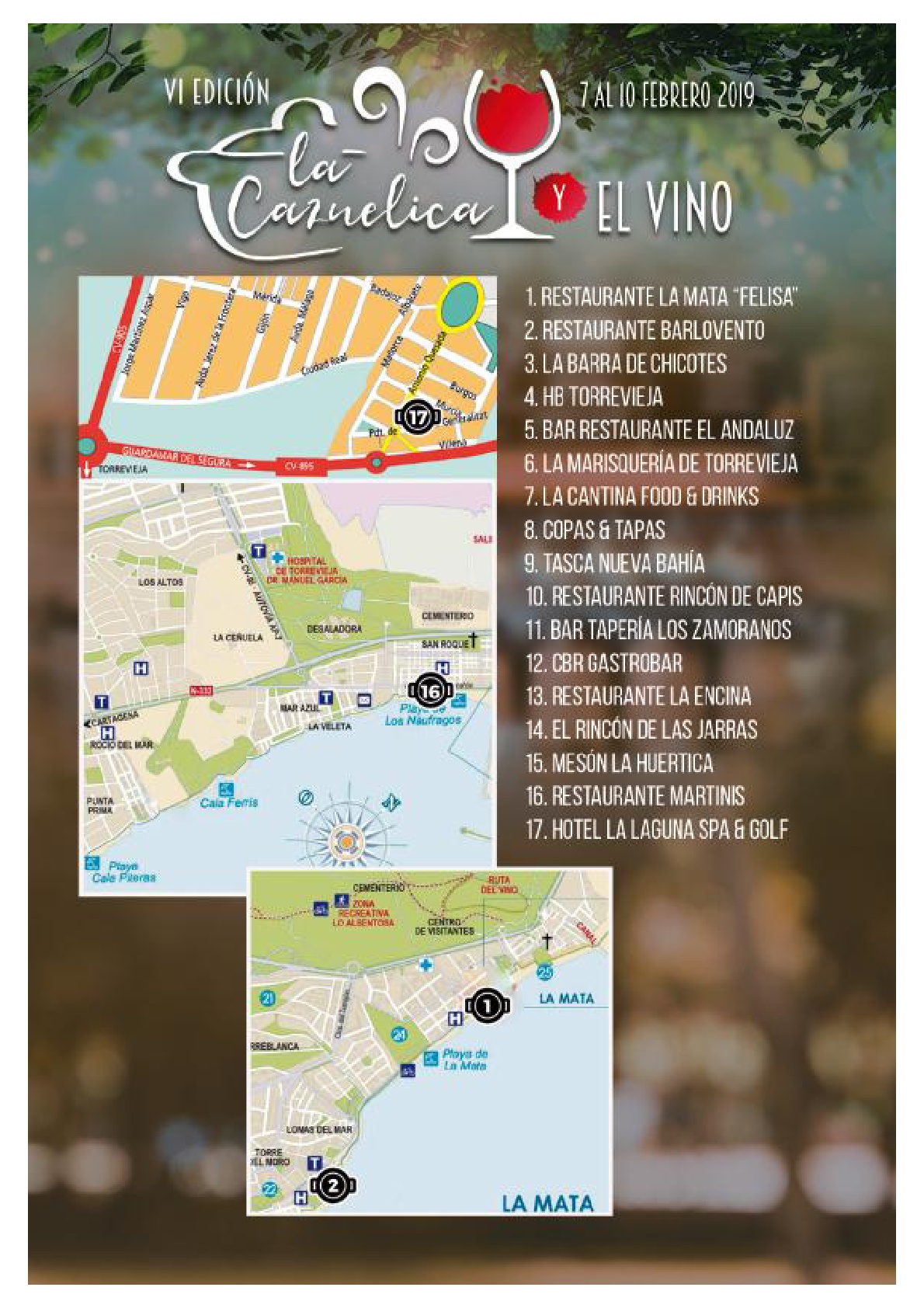 la cazuelica y el vino Torrevieja 2019