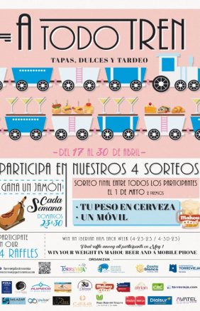 A todo tren, tapas, dulces y tardeo
